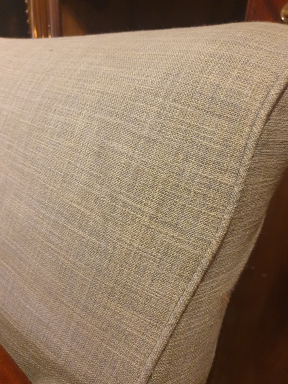 Late Victorian upholstered armchair View III