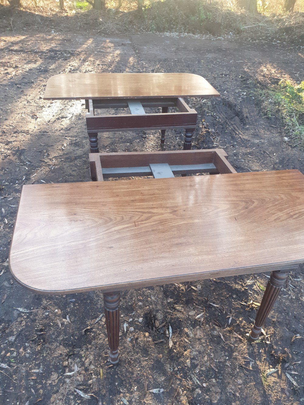 Early 19th century Gillows style extending table. View X
