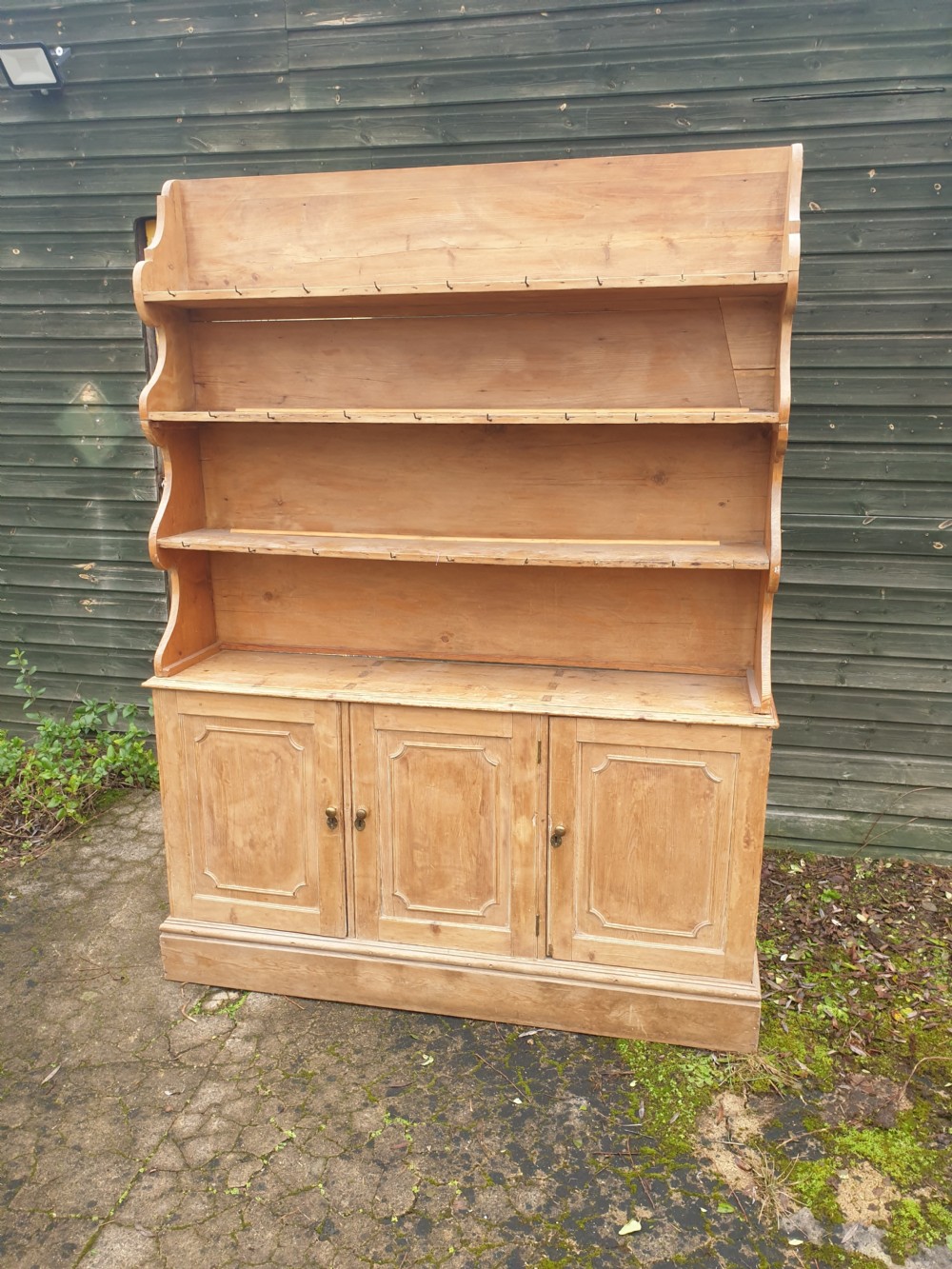 19th century pine farmhouse dresser  View II