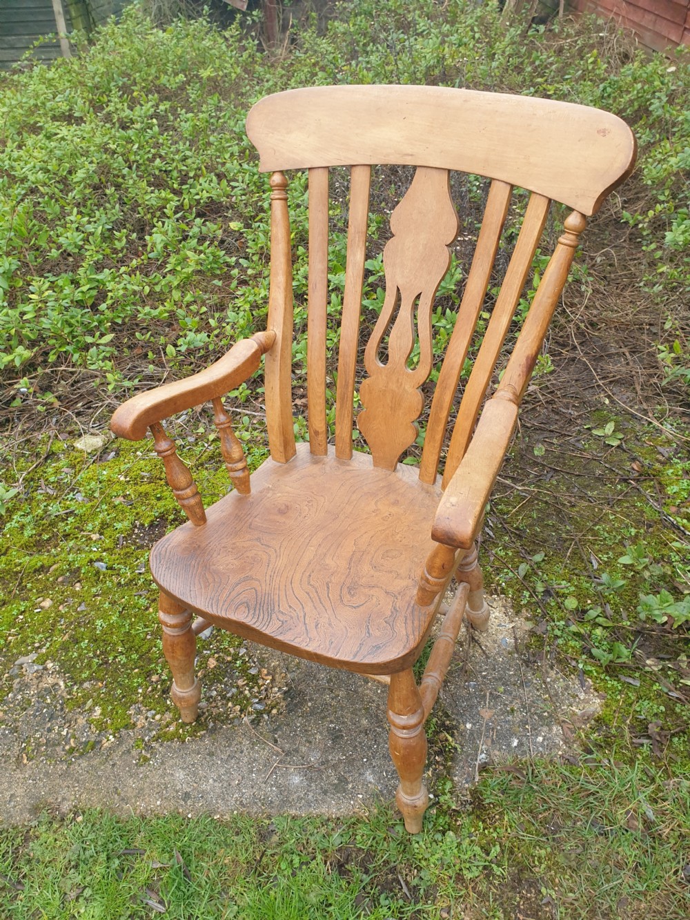 Late Victorian Windsor armchair. 