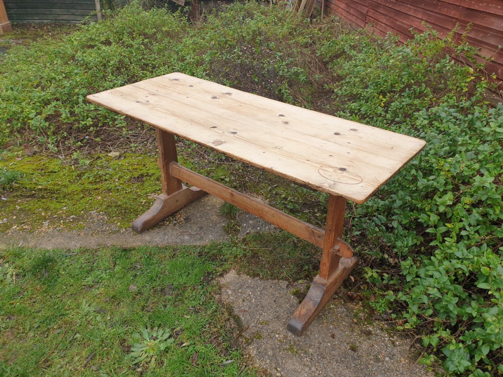 Original farmhouse pine table View III