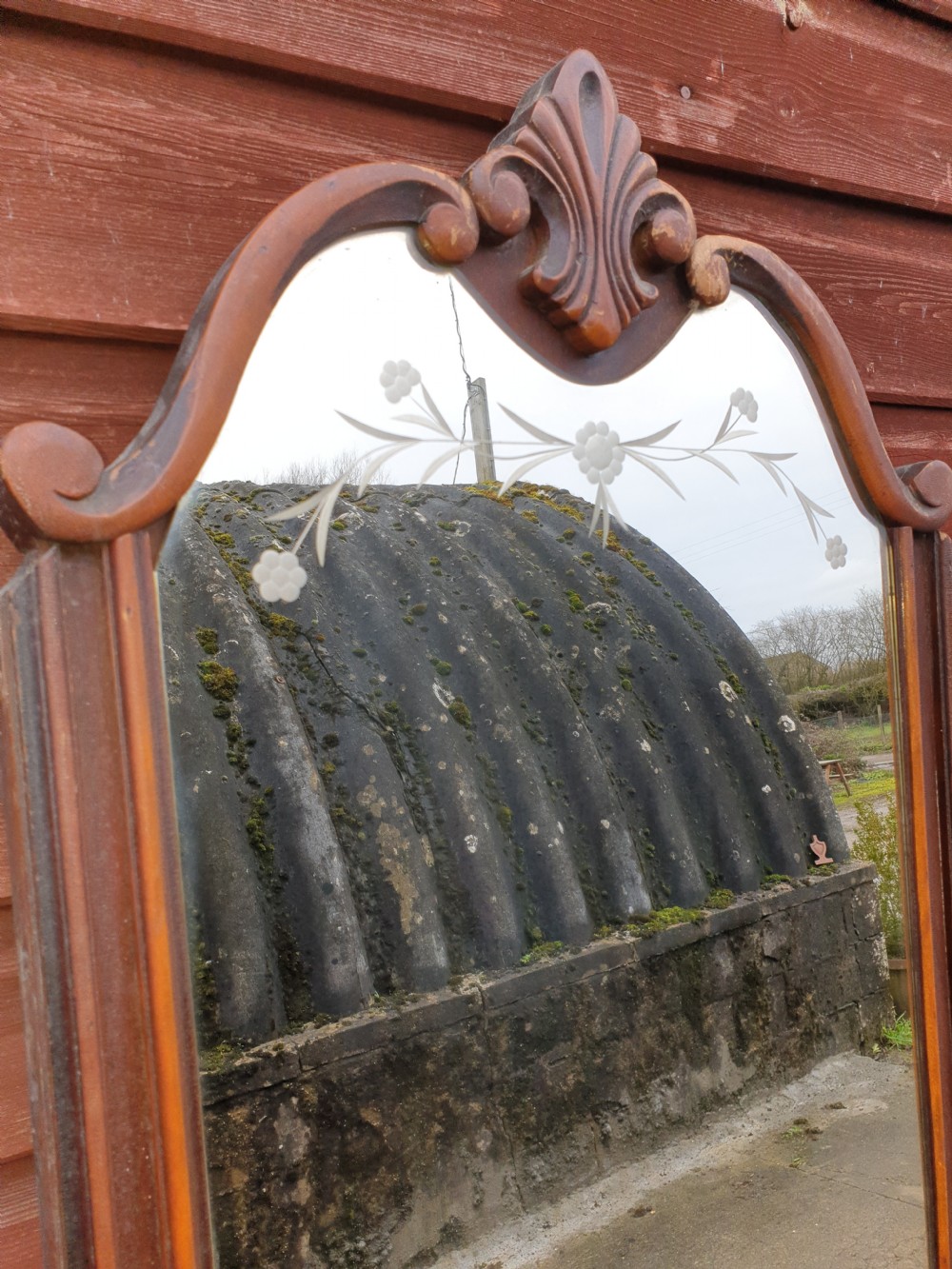 Early 20th century 3 fold dressing mirror.  View II
