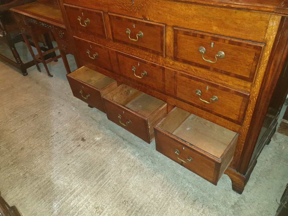 Late Georgian oak mule chest  View VII