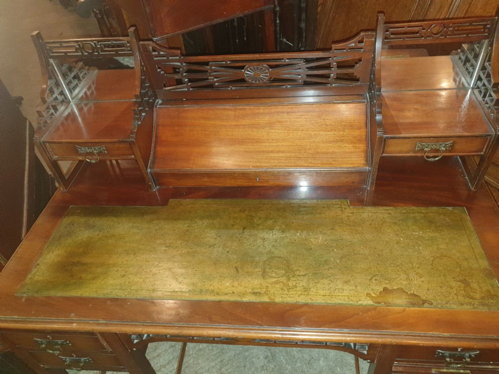 Late Victorian mahogany ladys writing desk  View VI