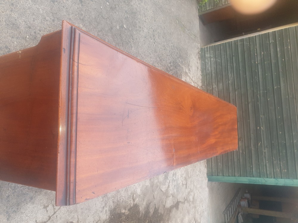 Good sized Victorian mahogany open bookcase.  View III