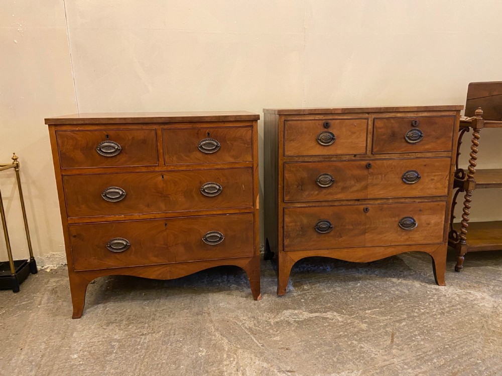 Match pair of small Victorian chest of drawers.