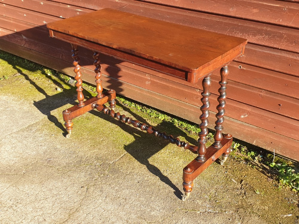 Mid 19th century rosewood side table. 
