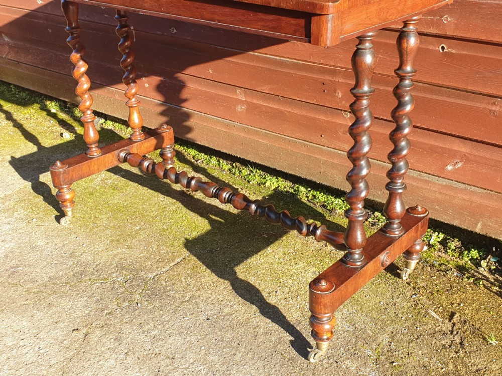 Mid 19th century rosewood side table.  View II