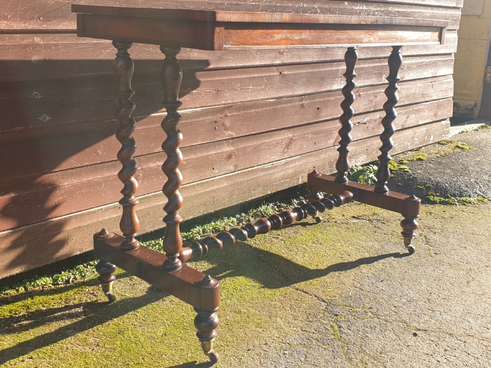 Mid 19th century rosewood side table.  View III