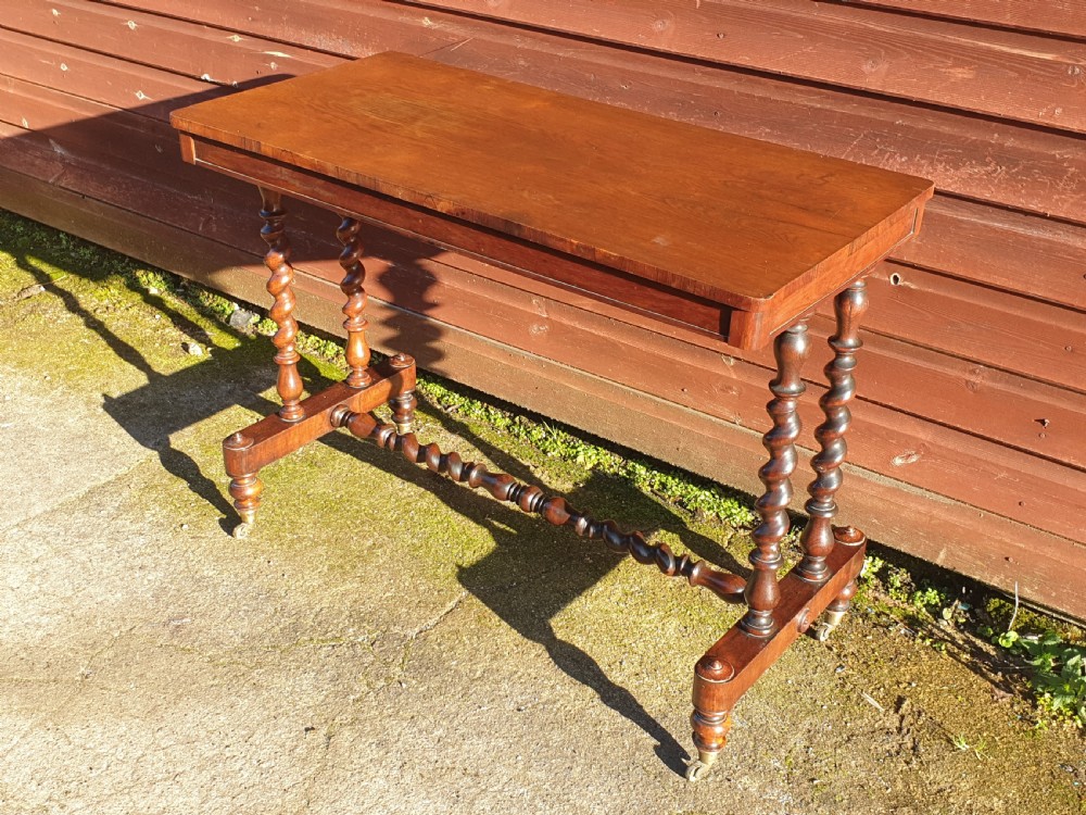 Mid 19th century rosewood side table.  View IV