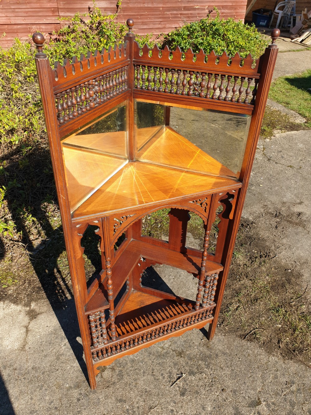 Late Victorian corner cabinet in the manner of Liberty's  View III