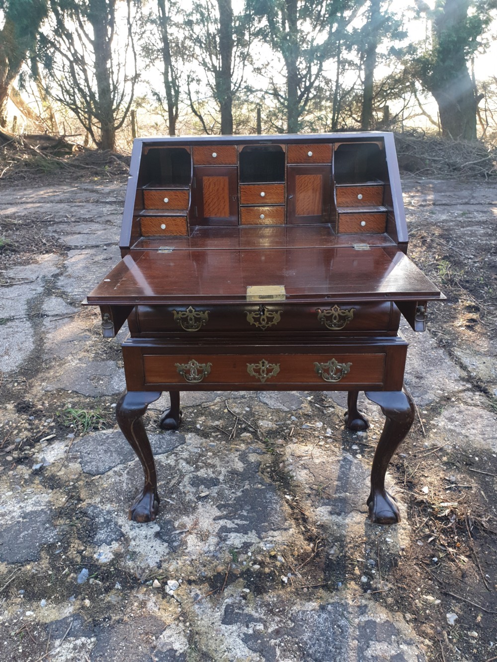 Early 20th century bureau on stand  View II