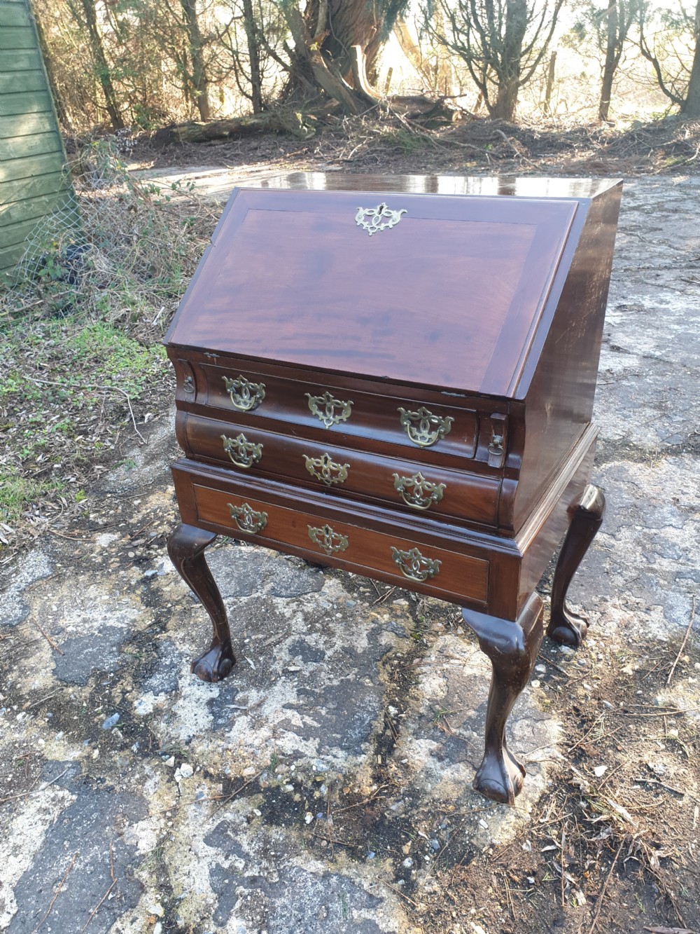 Early 20th century bureau on stand  View III