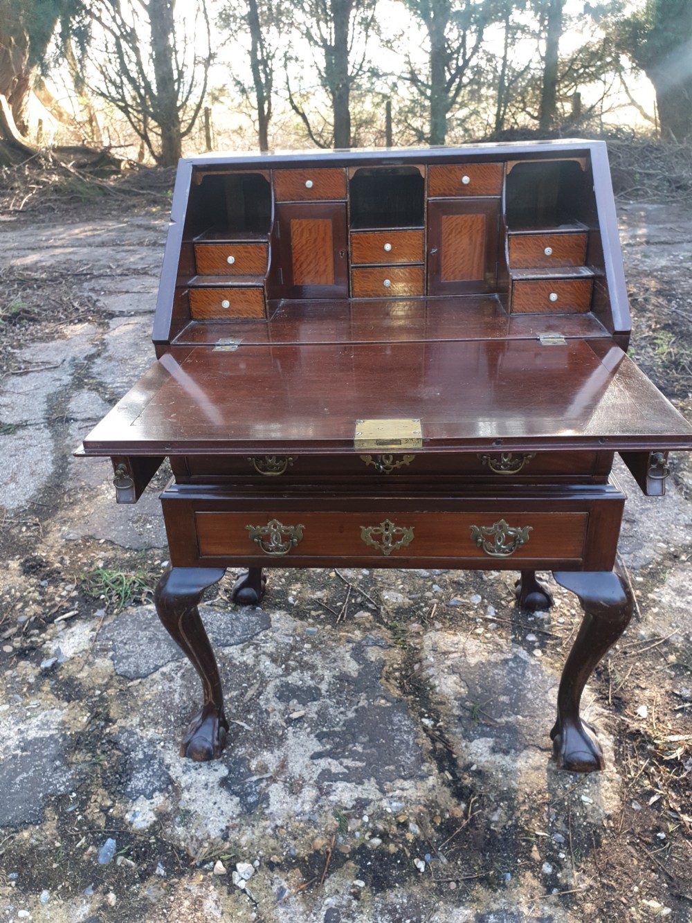 Early 20th century bureau on stand  View IV