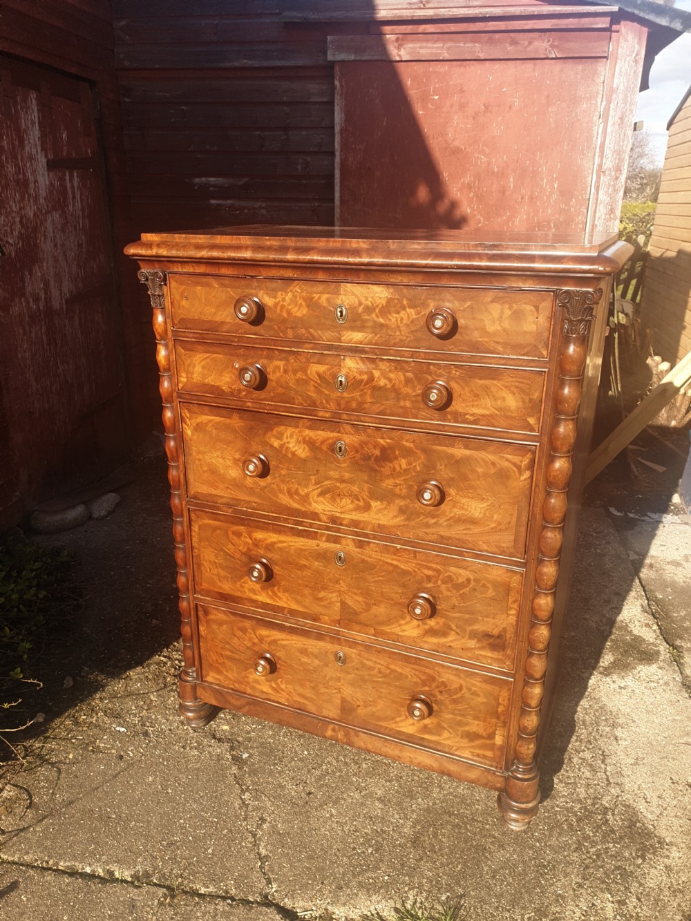 19th century secretaire chest.