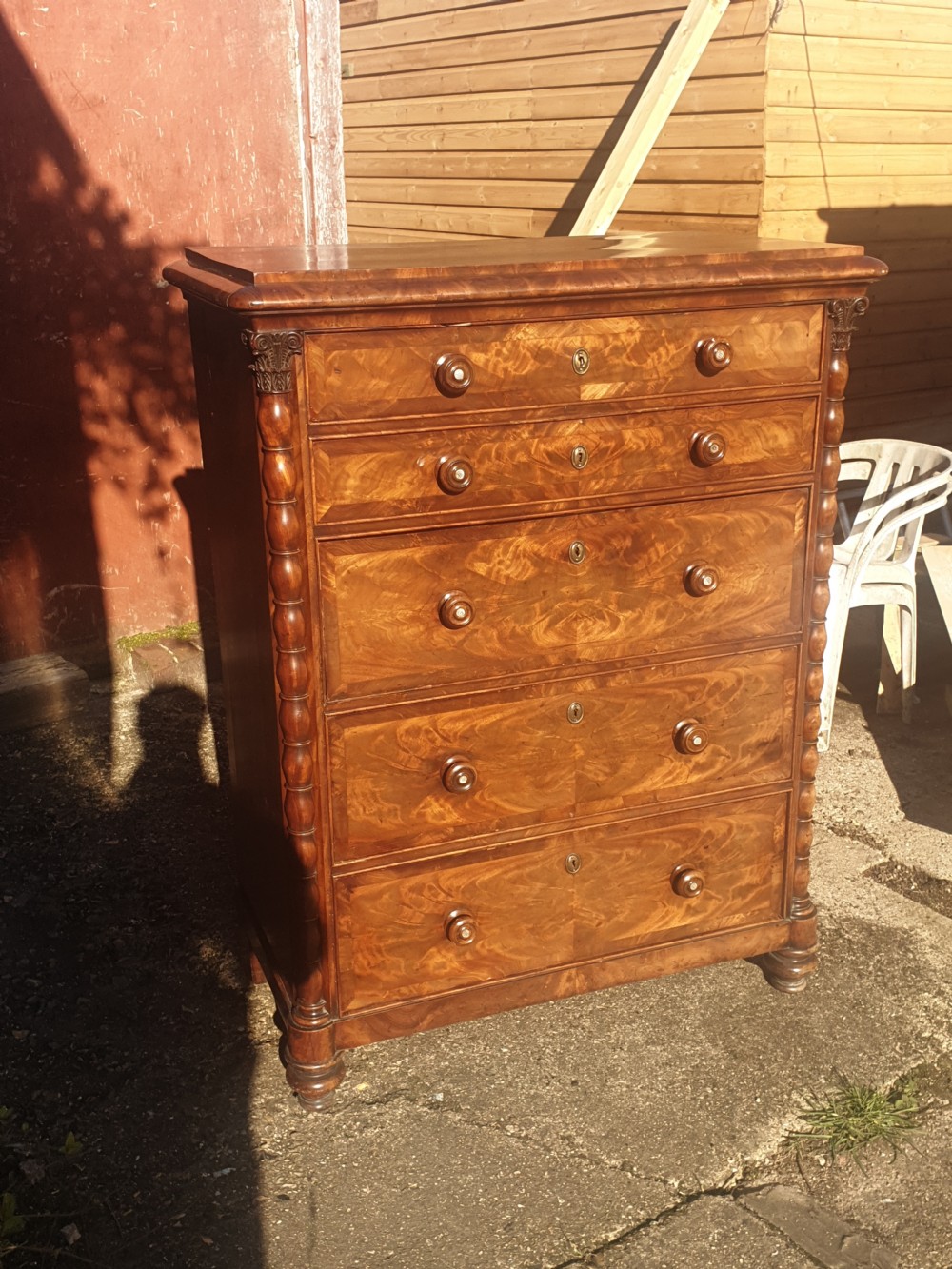 19th century secretaire chest. View II
