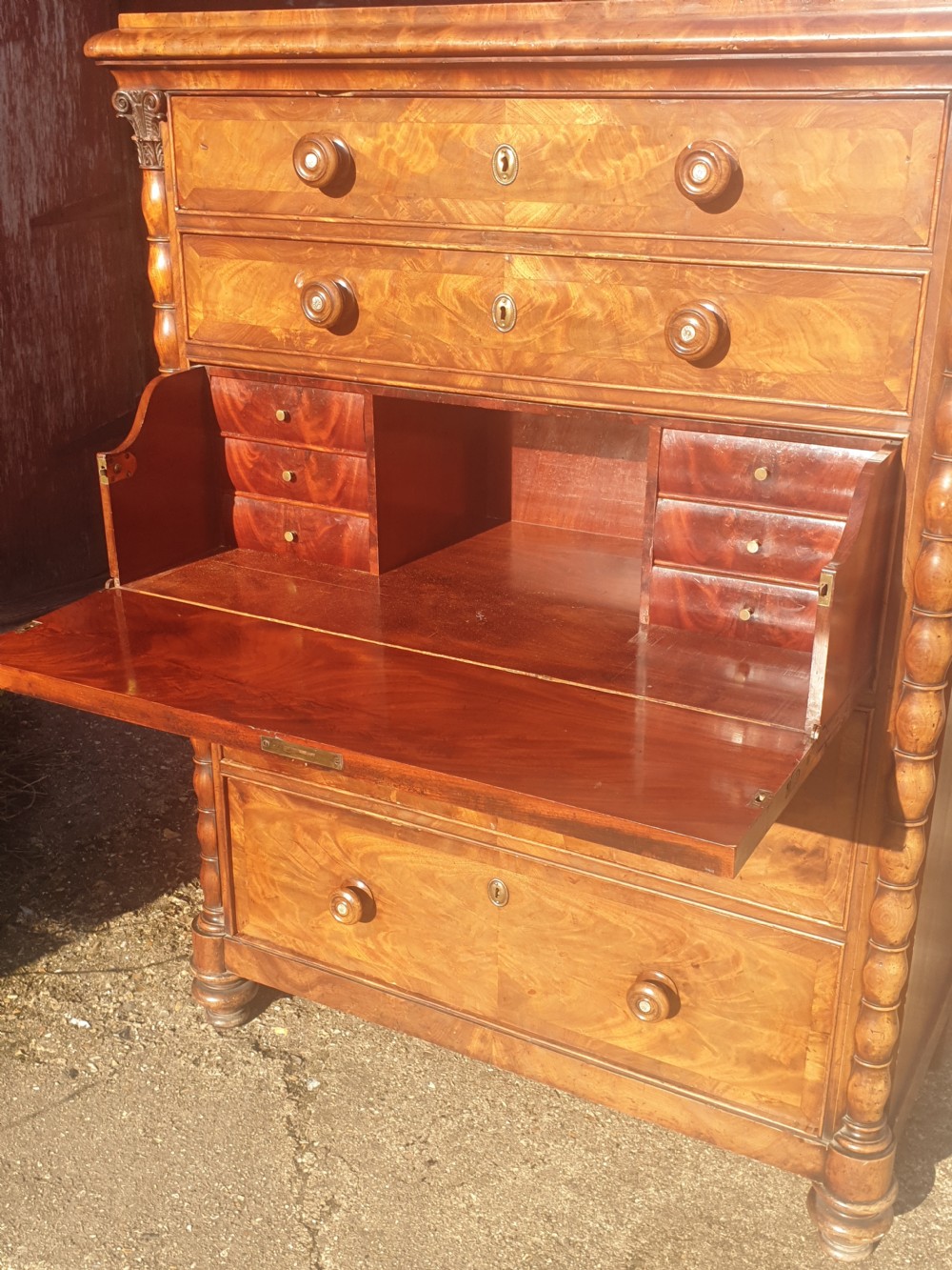 19th century secretaire chest. View IV