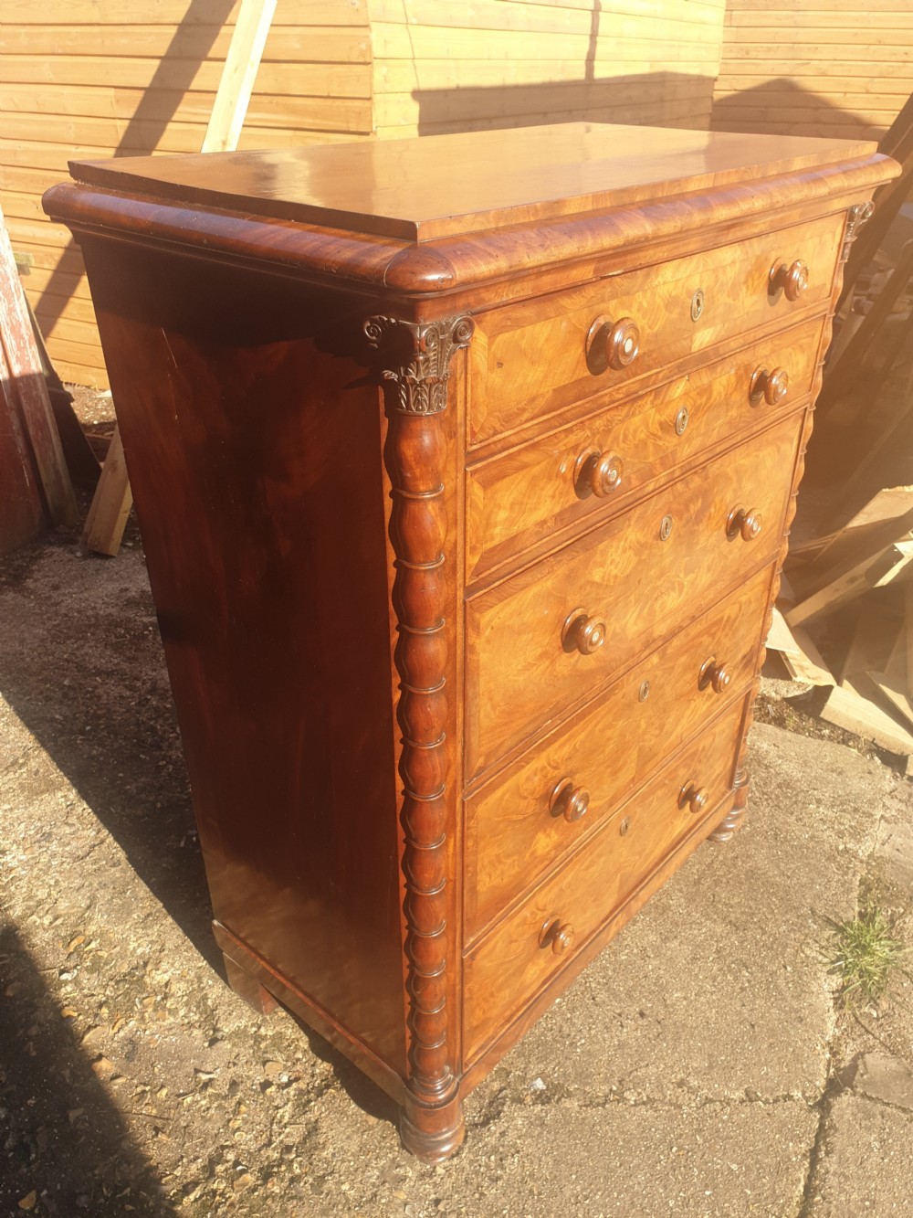 19th century secretaire chest. View V