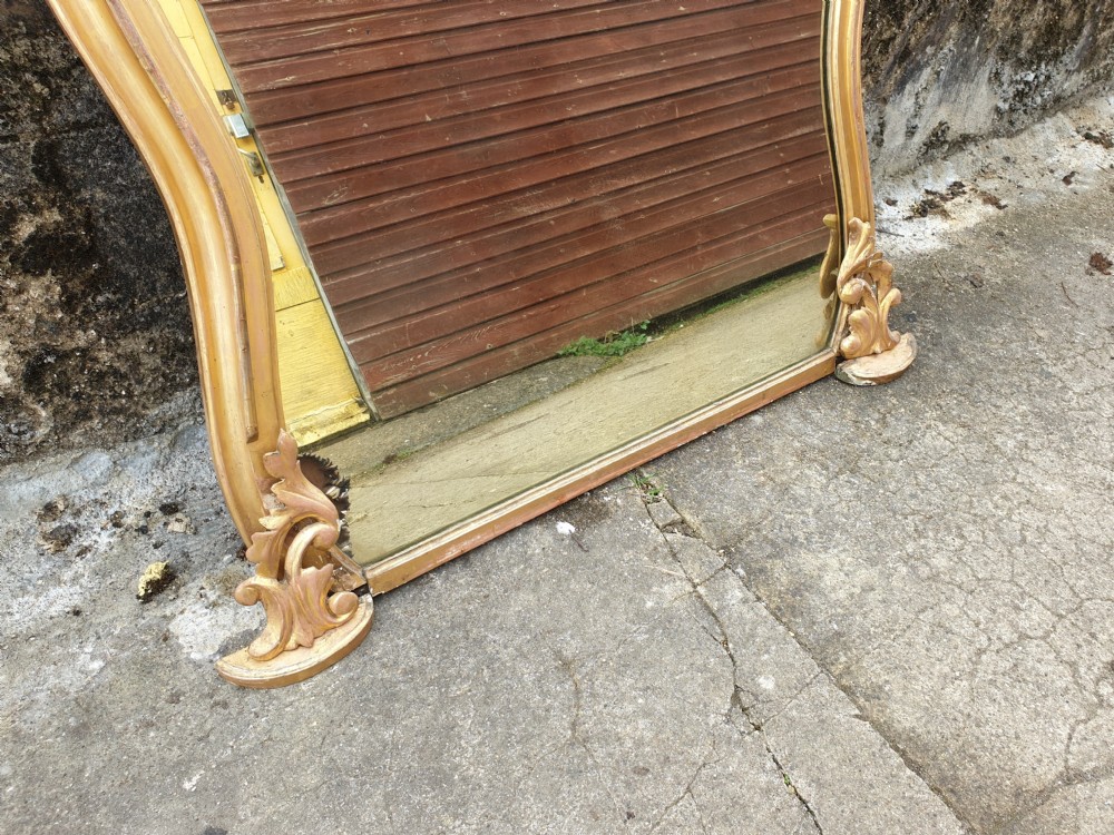 Victorian gilt framed overmantel mirror  View VII