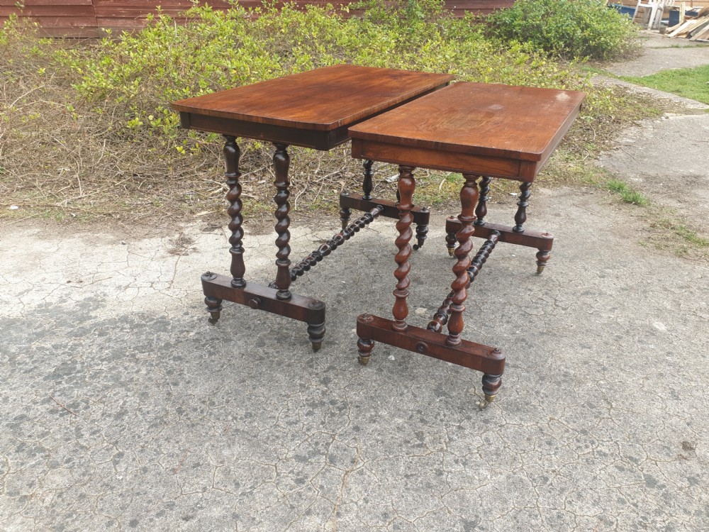 Matched pair of Mid 19th century rosewood side table  View IV