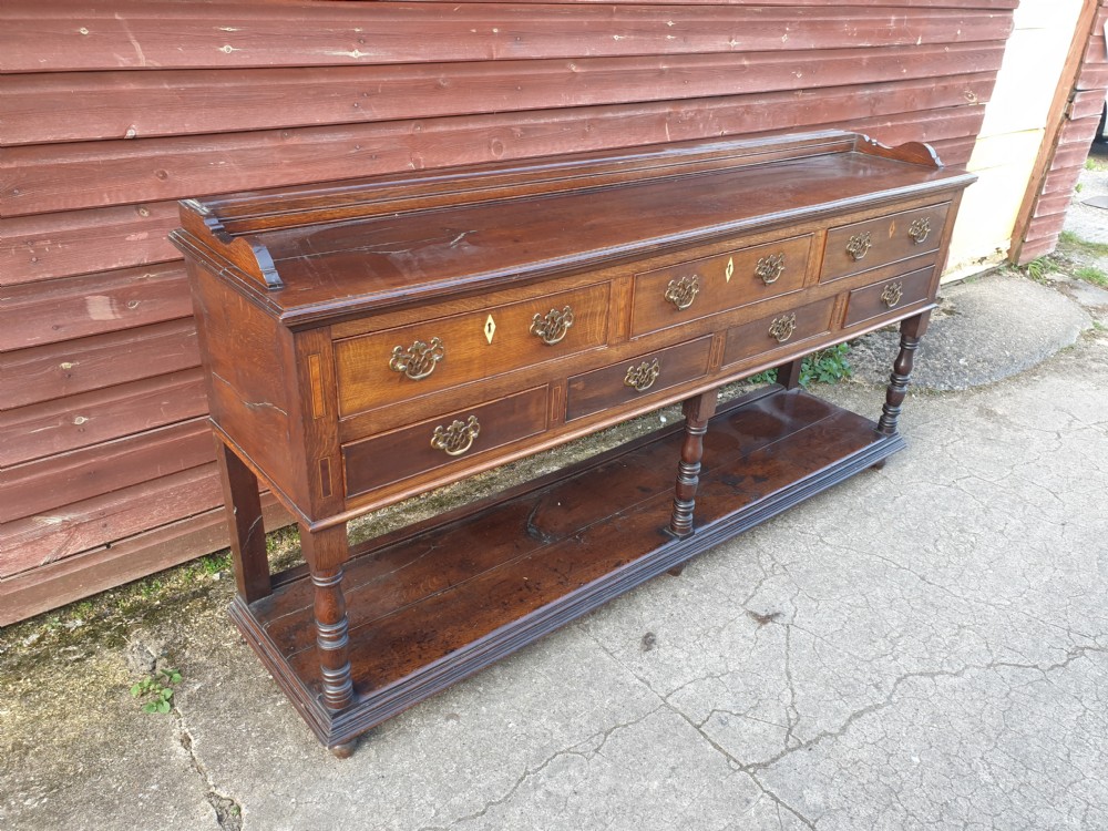 Oak 2 part farmhouse dresser  View II