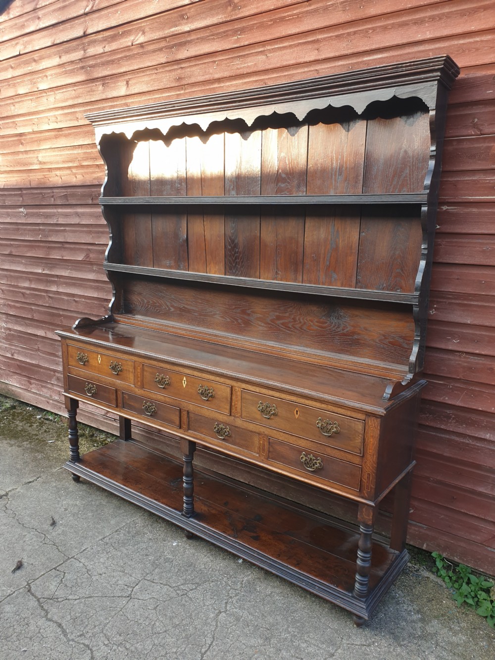 Oak 2 part farmhouse dresser  View III