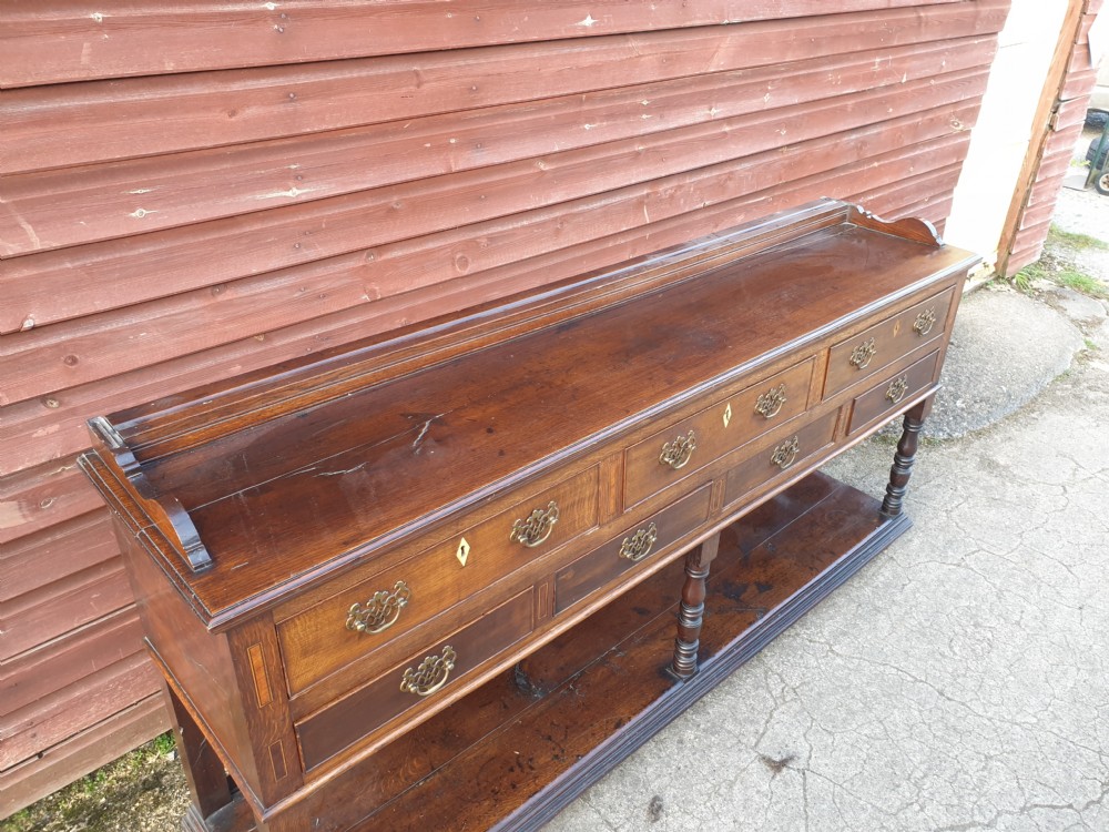 Oak 2 part farmhouse dresser  View IV