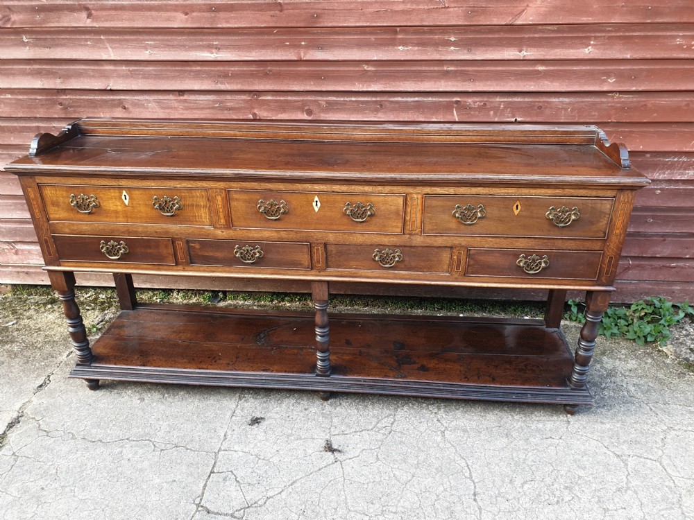 Oak 2 part farmhouse dresser  View V