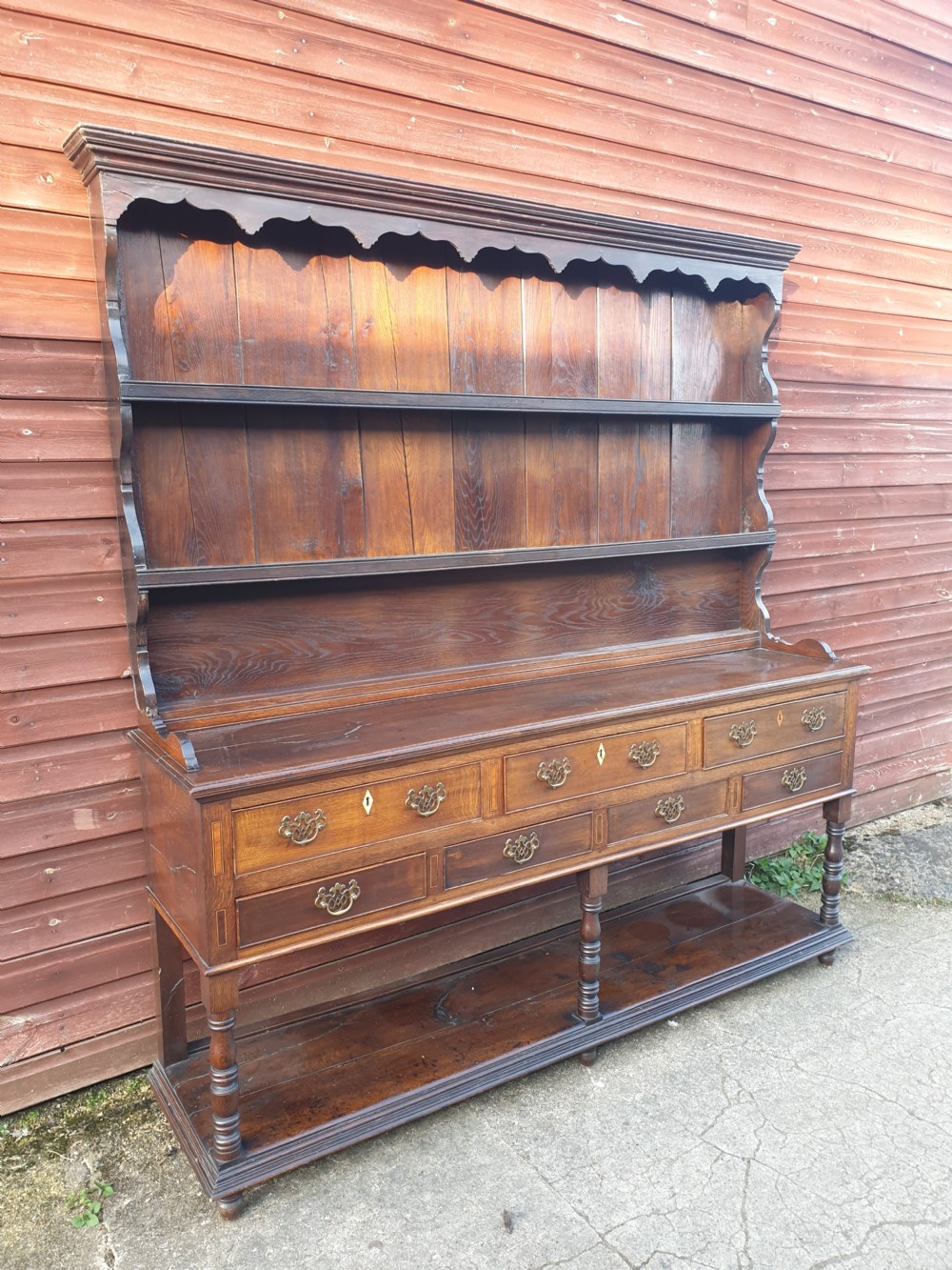 Oak 2 part farmhouse dresser  View VI