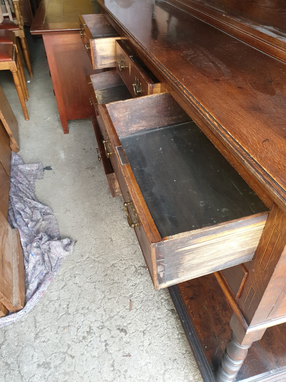 Oak 2 part farmhouse dresser  View VII