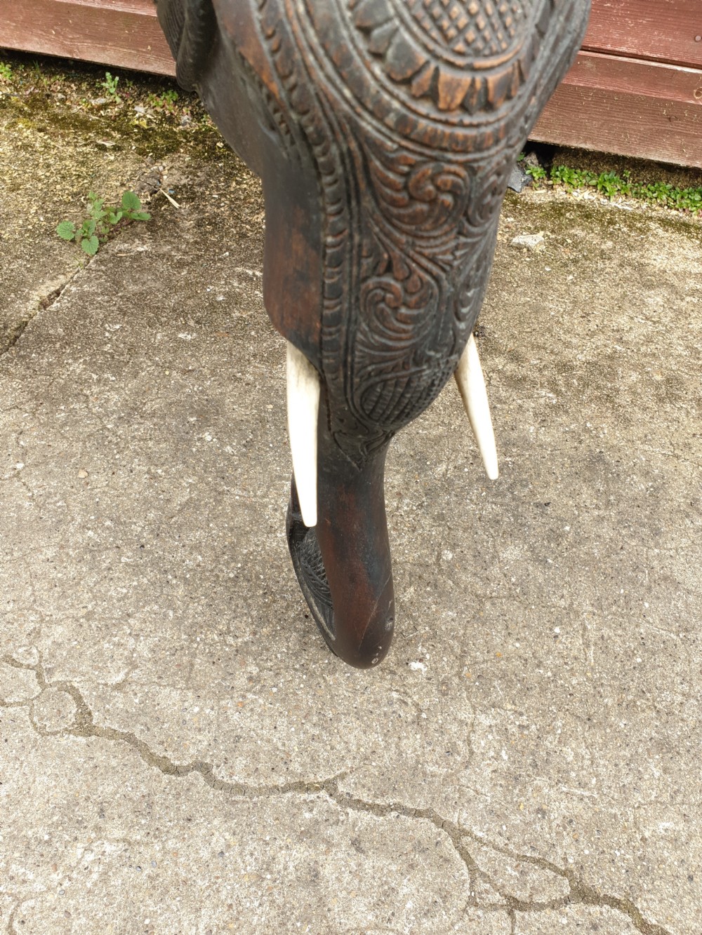 Carved Anglo Indian Elephant table. View V
