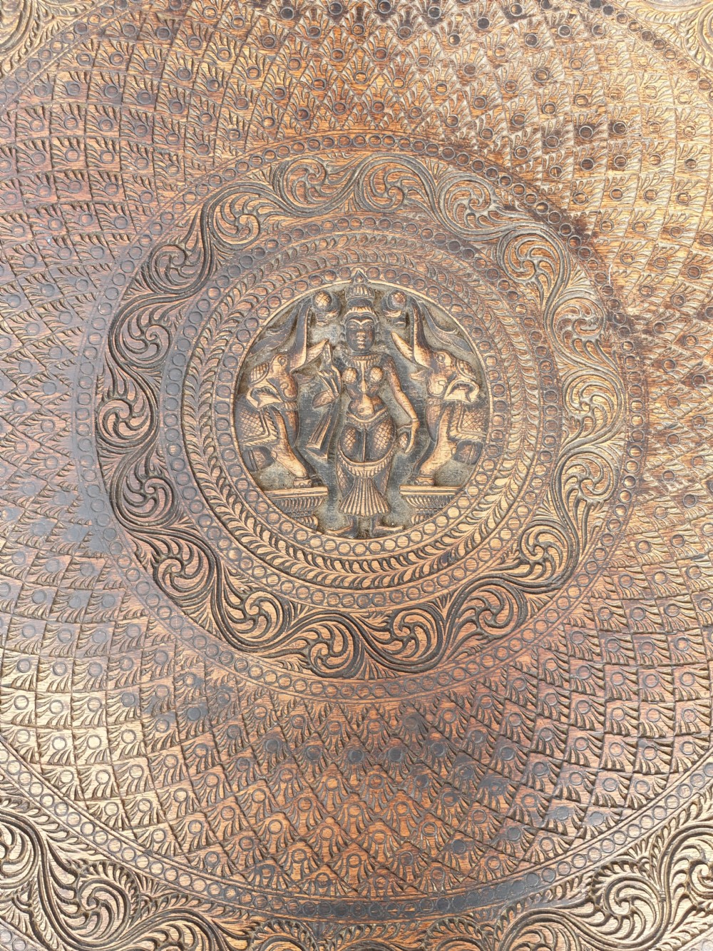Carved Anglo Indian Elephant table. View VI