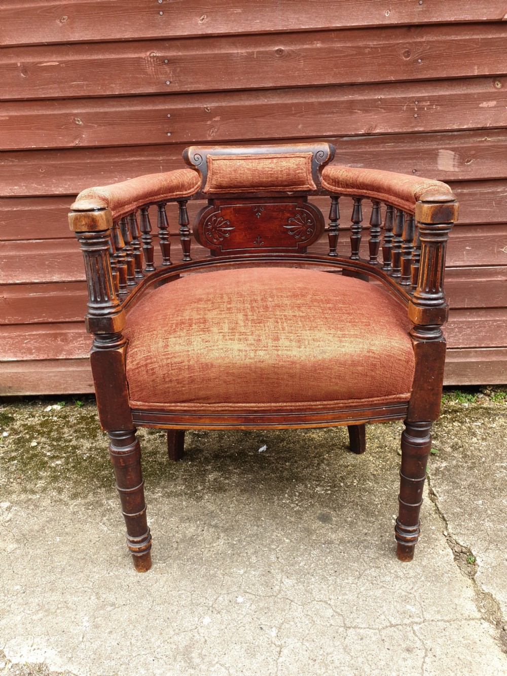 Late Victorian desk armchair 