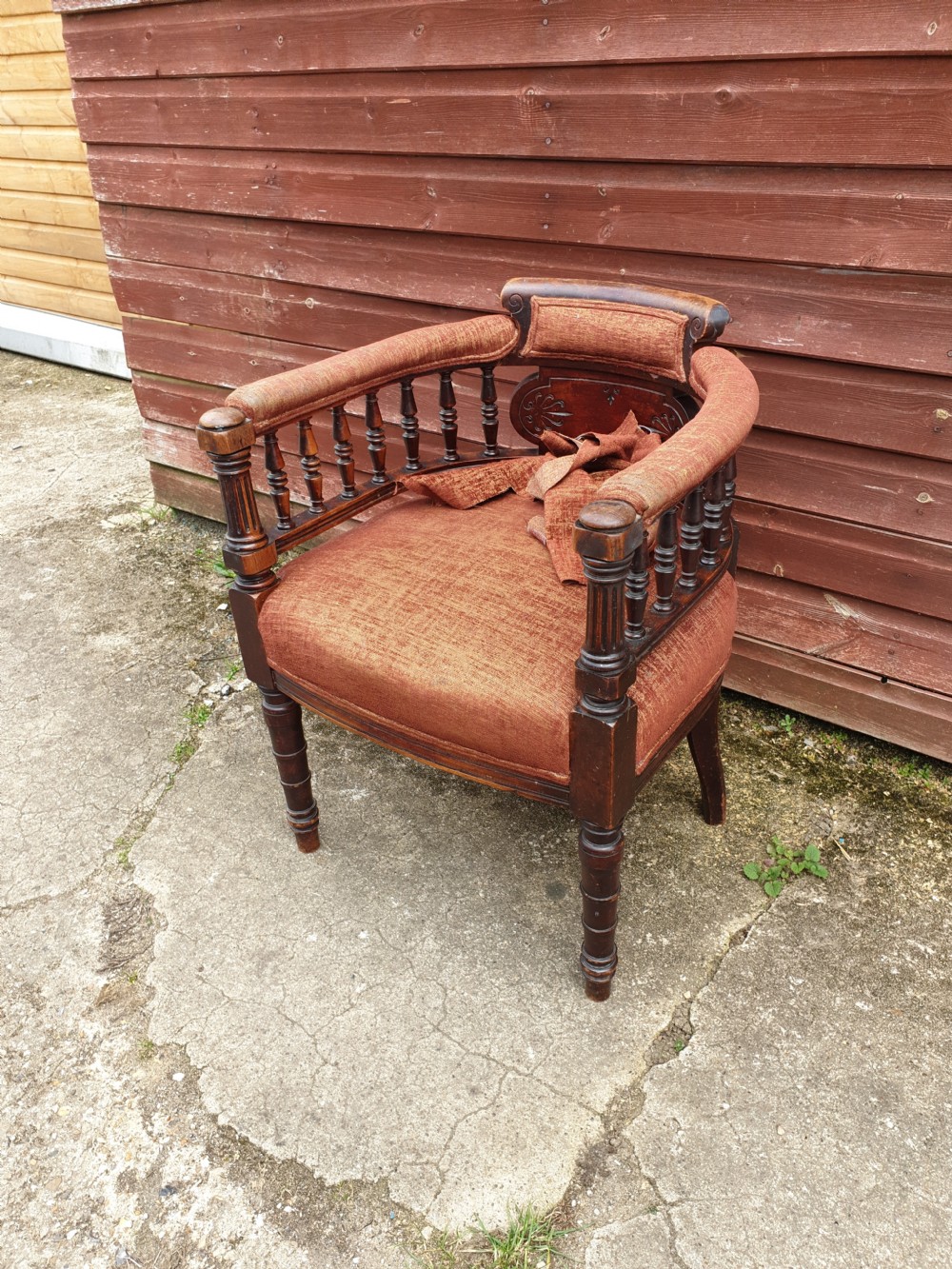 Late Victorian desk armchair  View II