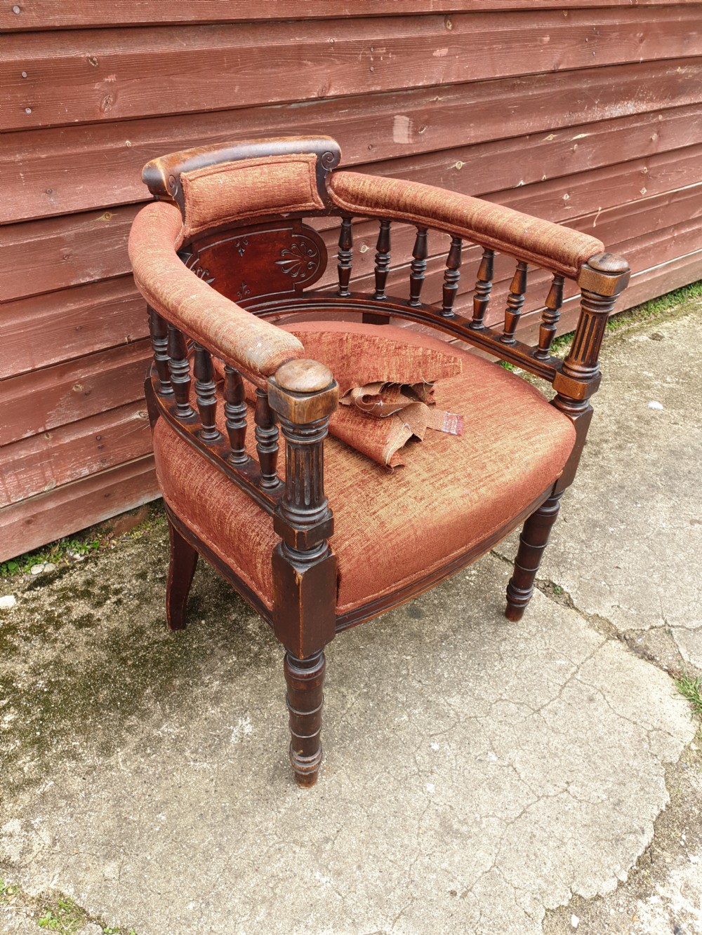 Late Victorian desk armchair  View III