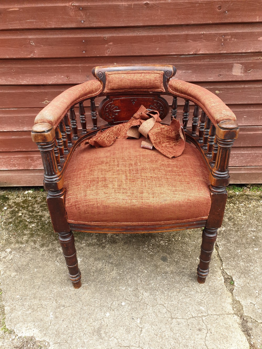 Late Victorian desk armchair  View IV