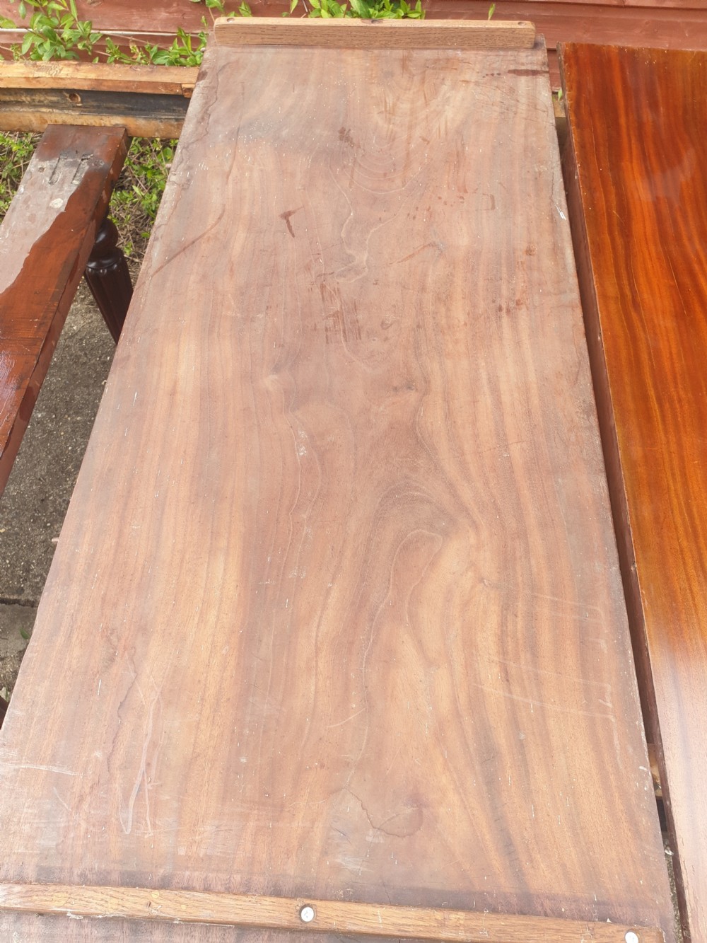 Gillows style mahogany extending dining table.  View IV