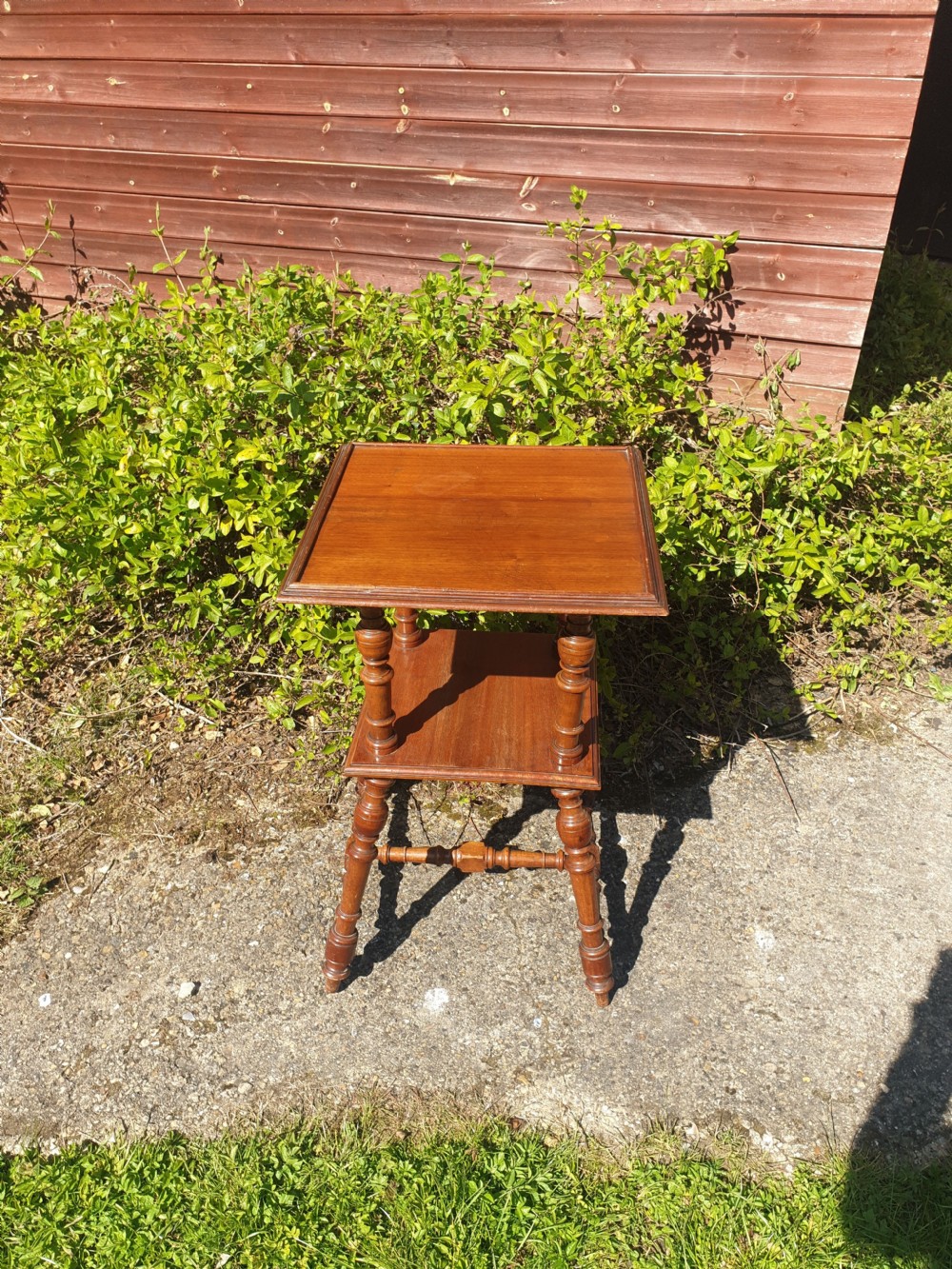 Late Victorian 2 tier occasional table.  View II