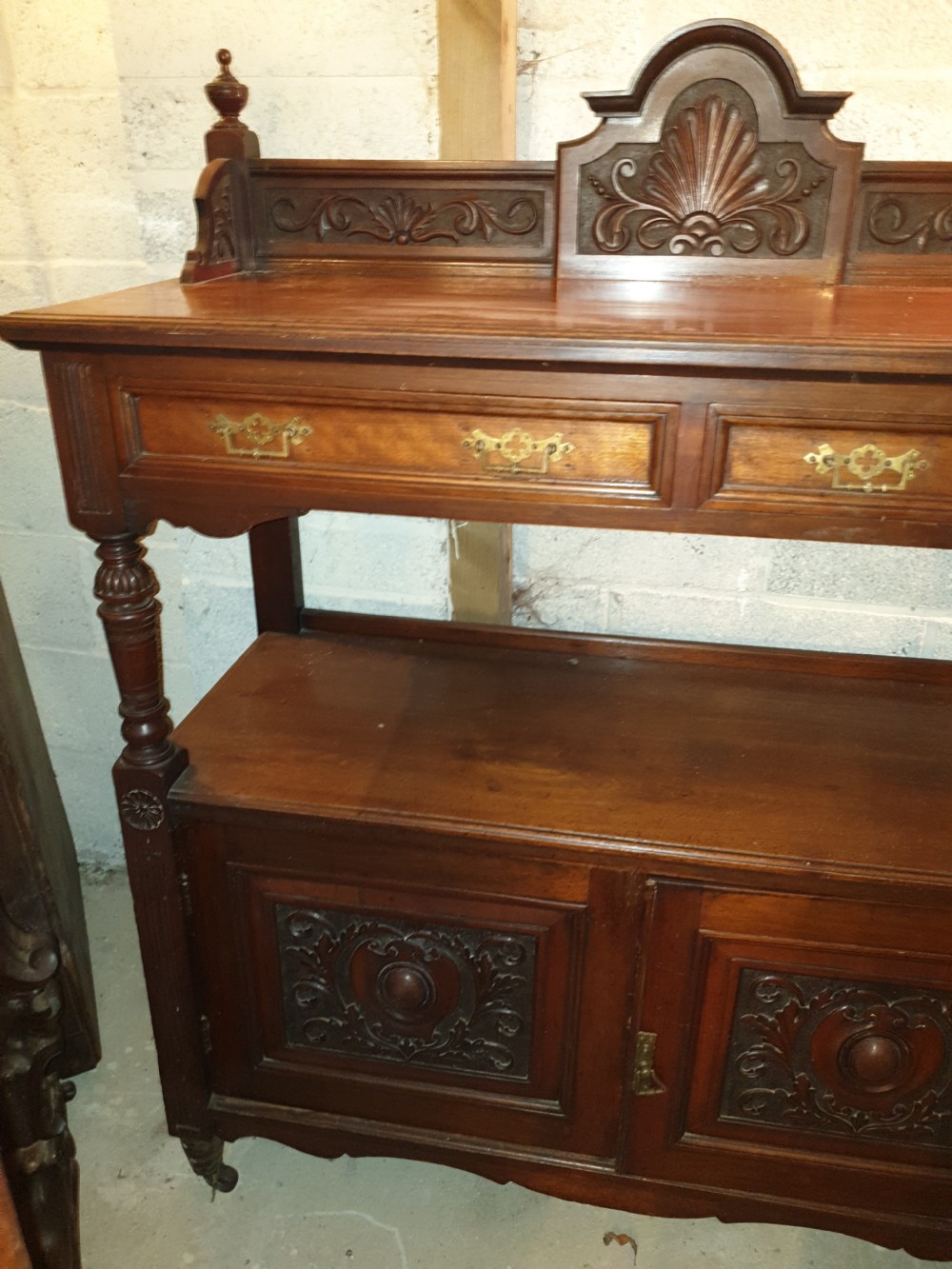 Late Victorian dining room buffet  View II
