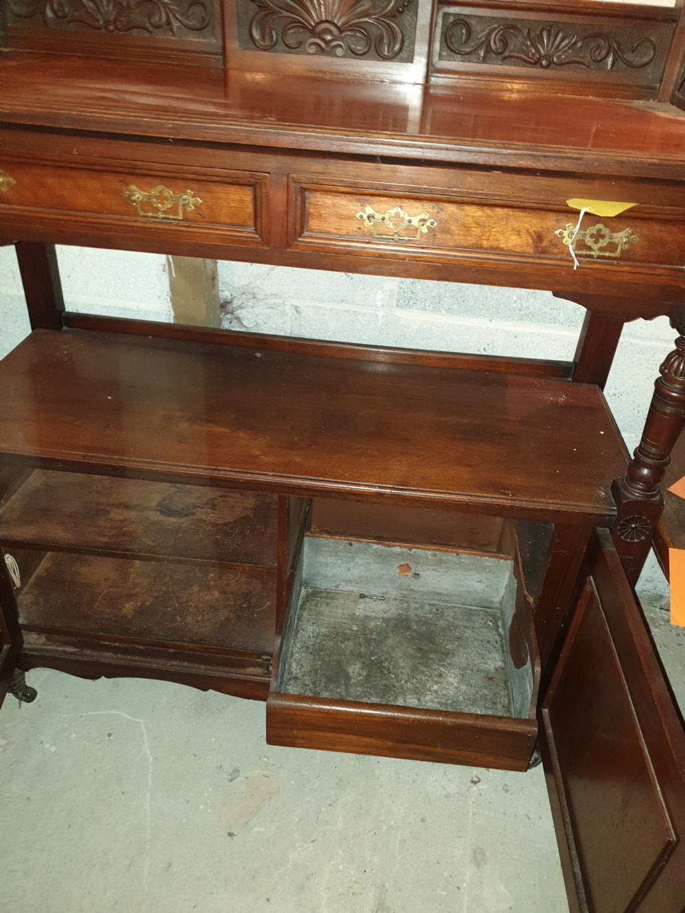 Late Victorian dining room buffet  View V