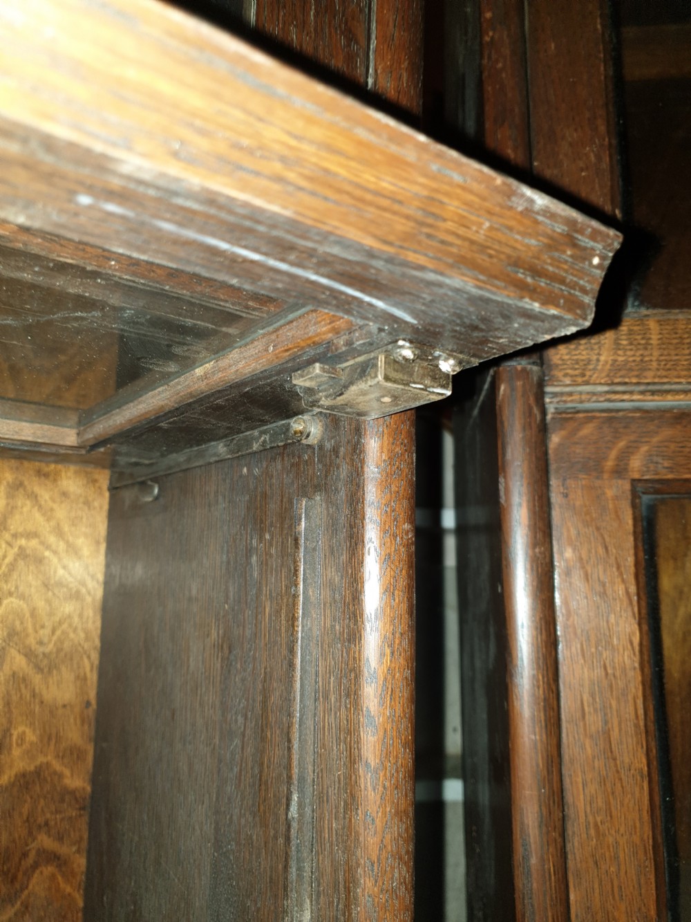 Pair of oak 6 tier Globe Wernicke style bookcases View VII
