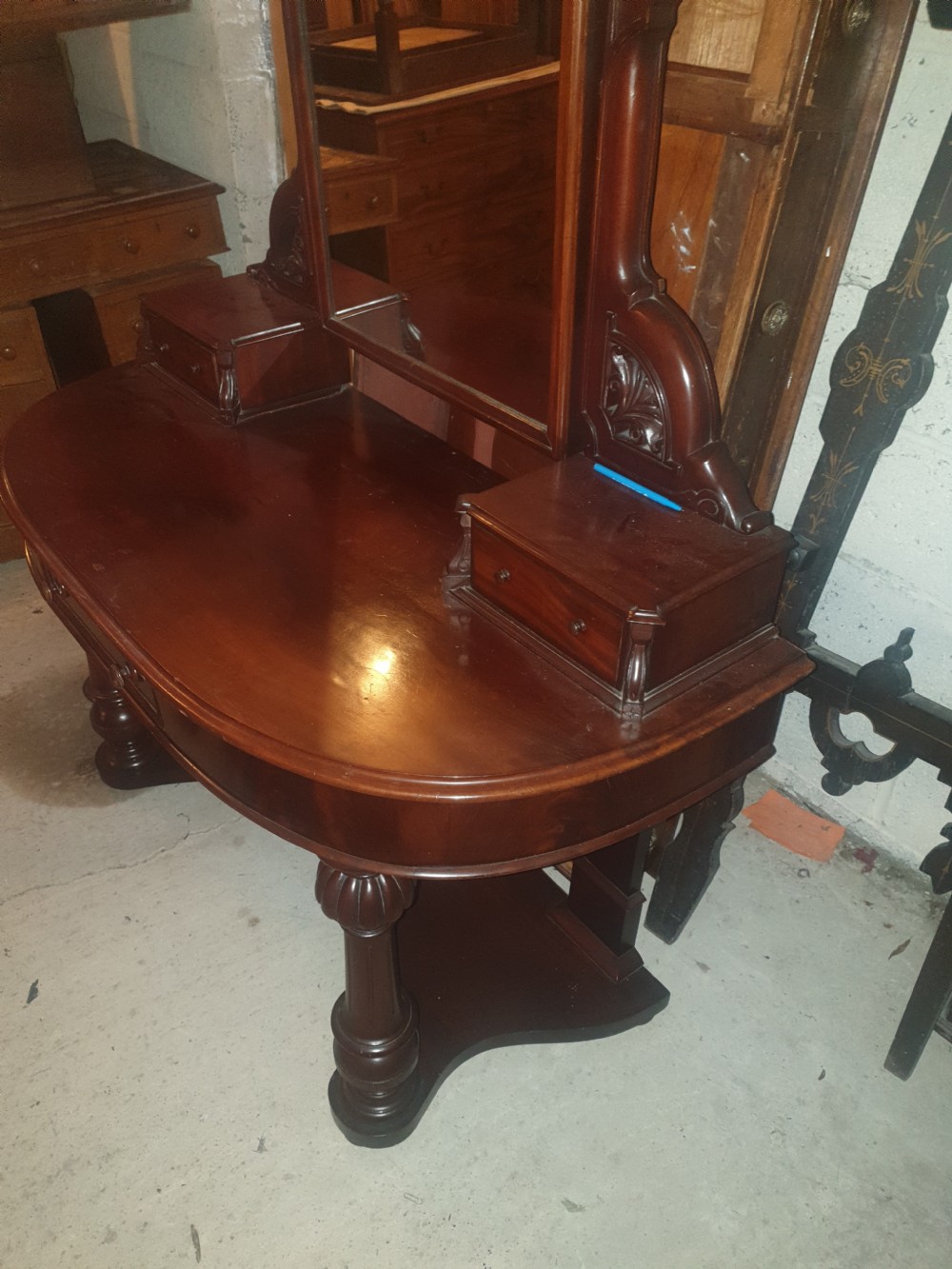 Victorian mahogany Duchess dressing table  View II