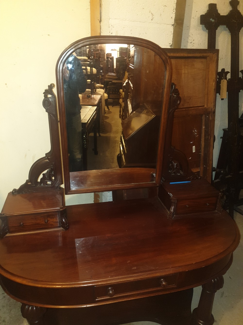 Victorian mahogany Duchess dressing table  View IV