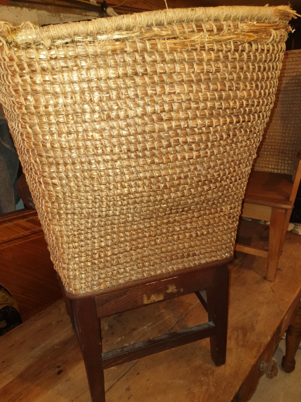 1920s oak childs Orkney chair  View V