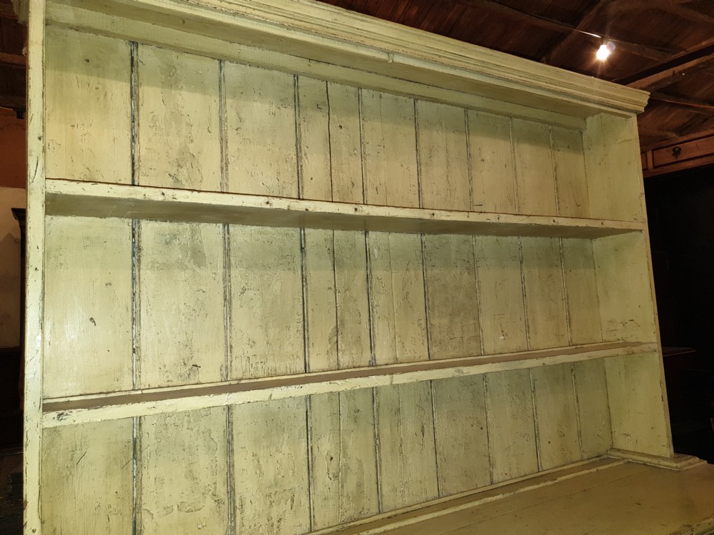 Victorian painted pine Welsh farmhouse dresser  View VI
