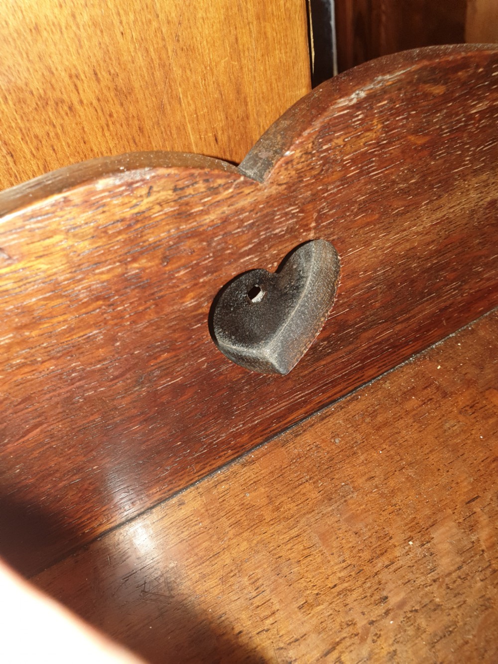 Oak Arts and crafts umbrella hall stand  View VII