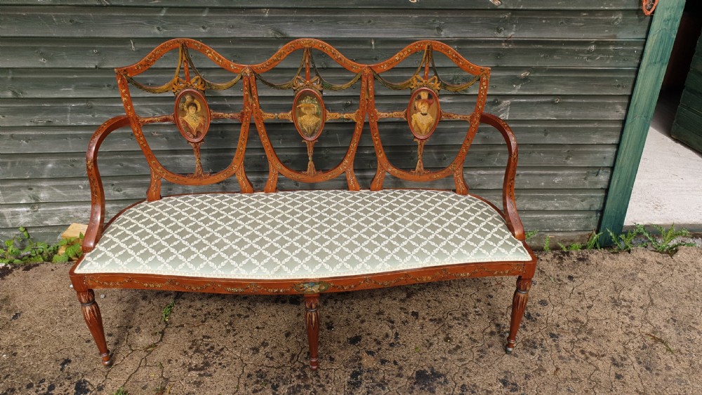 Good quality painted satinwood suite. View XI