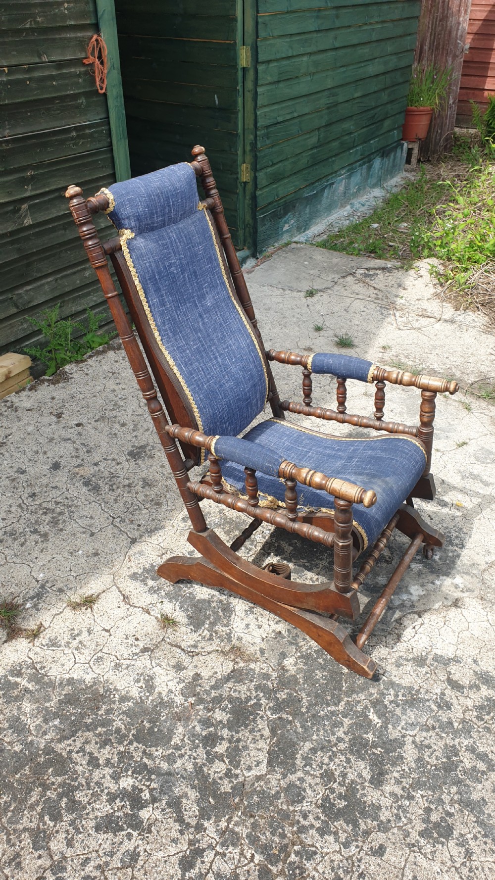 Late Victorian American rocking chair.  View III
