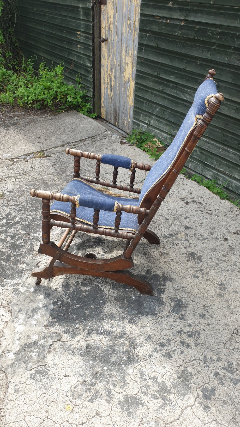 Late Victorian American rocking chair.  View IV