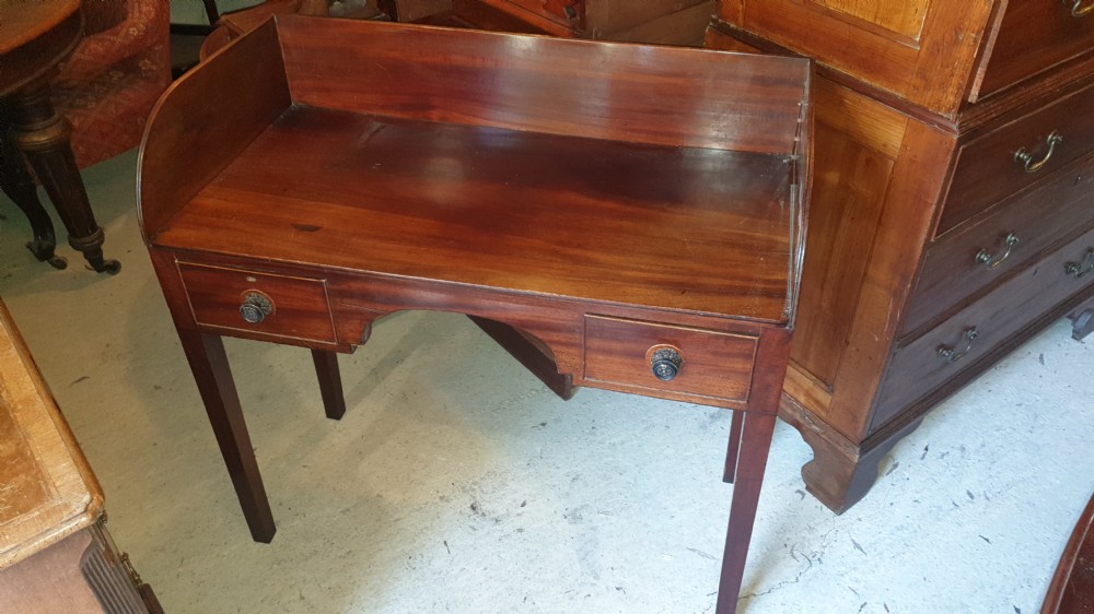 Regency mahogany tray top side table View II